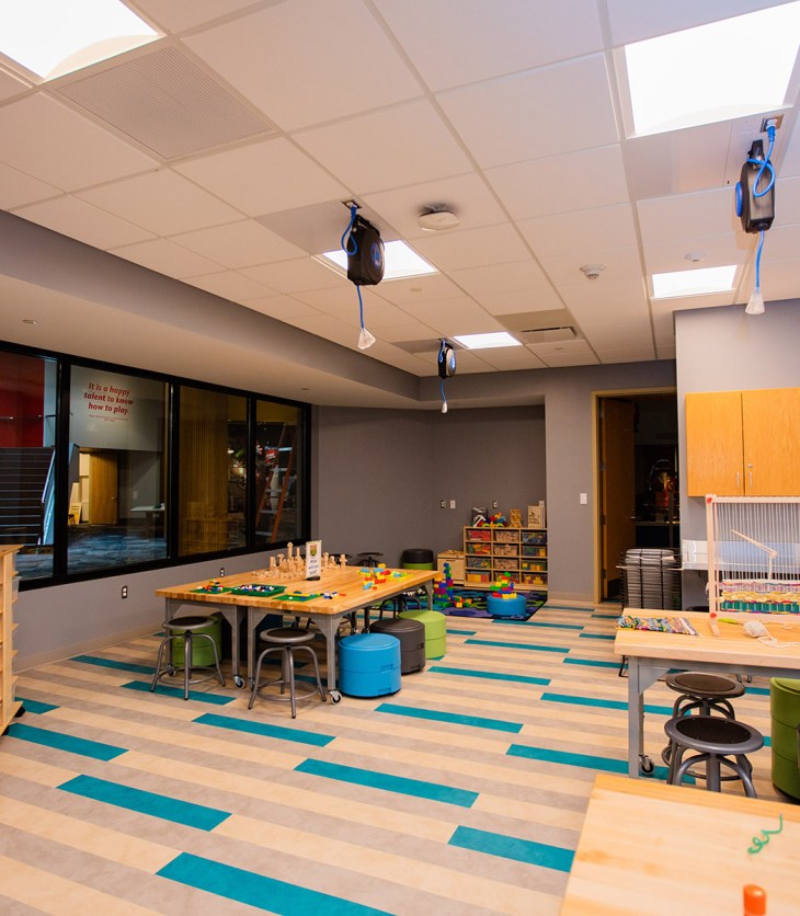 Interior of the Play Lab at The Strong, Rochester, New York.