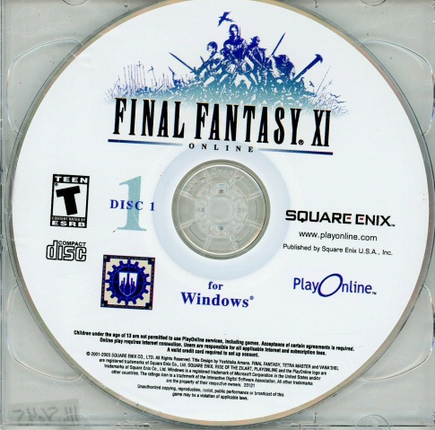 Image of Final Fantasy XI Retail Disc 1. The Strong National Museum of Play, Rochester, New York.