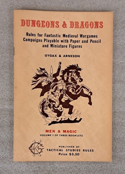 Image of Dungeons & Dragons, volume 1 of three booklets. 1974. Gift of William Hoyt. The Strong National Museum of Play, Rochester, NY.