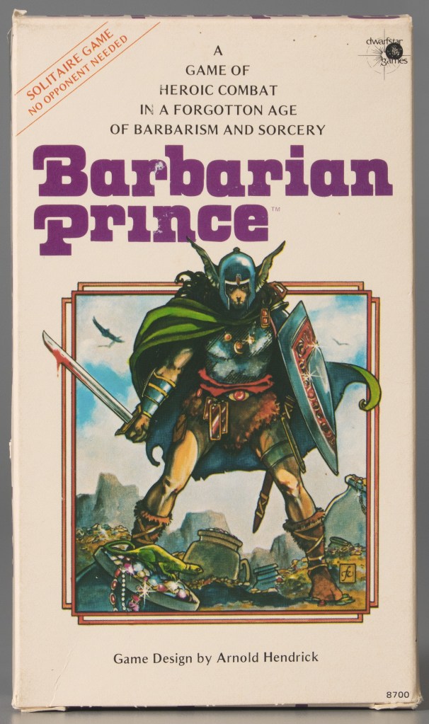 Image of Barbarian Prince game, 1981, Gift of Georgeann Hendrick in memory of Arnold J. Hendrick, The Strong National Museum of Play, Rochester, New York.