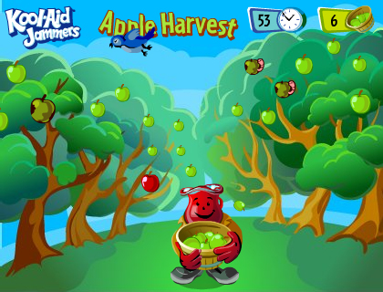 Kool-Aid Jammers Apple Harvest emulator screenshot. Image courtesy of Internet Archives user Computerdude77.