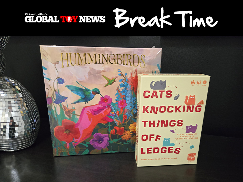 Break Time: Tiny Games, Big Fun: Cats Knocking Things Off Ledges & Hummingbirds