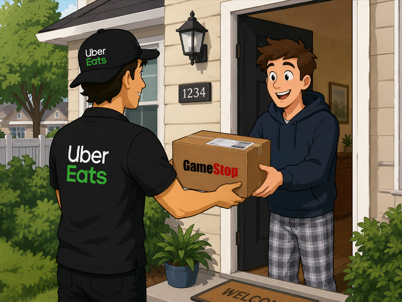 GameStop Joins Uber Eats to Deliver Video Games, Collectibles, and Electronics to Customers Nationwide
