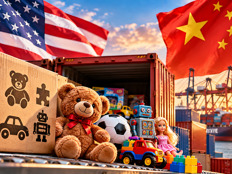Toys Lead U.S.-China Tariff Relief List with $9.8 Billion in Imports